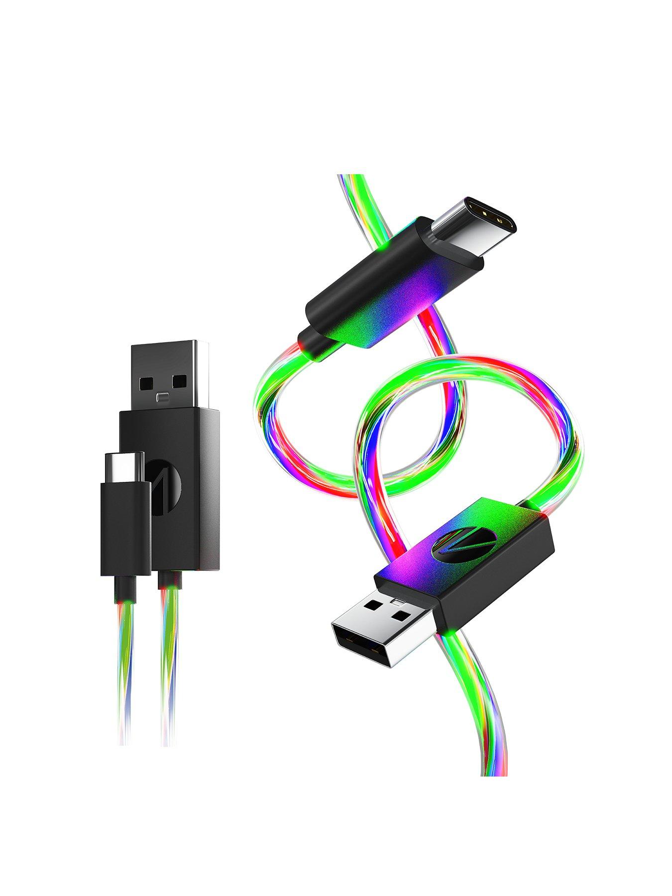 undefined Light Up Charging Cables Multiformat - 2m Twin Pack