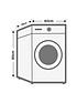  image of candy-cs149tw4-9kg-1400-spin-washing-machine-white