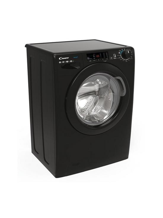 stillFront image of candy-cs148twbb4-8kg-load-1400-spin-washing-machine-black