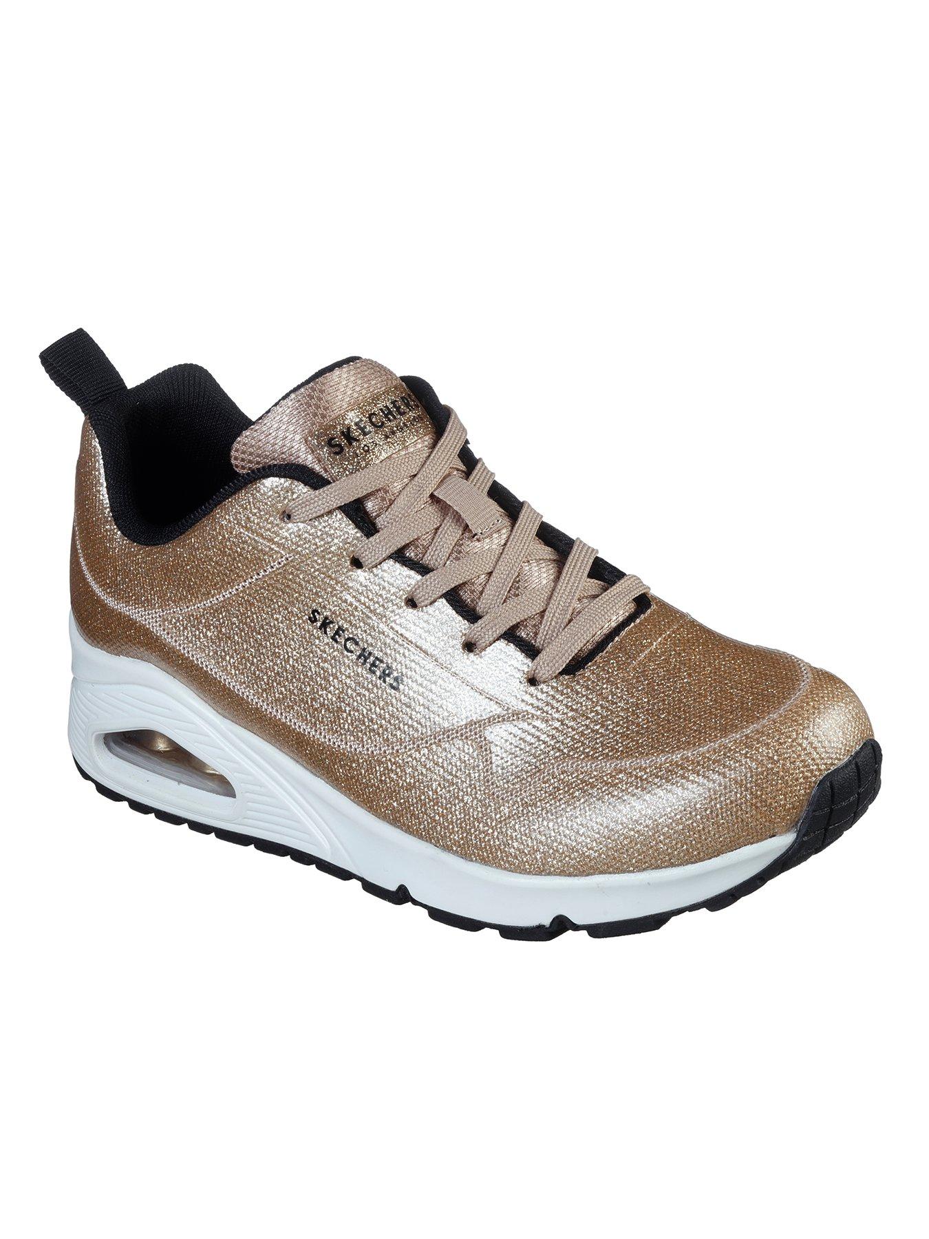 Skechers womens glitter clearance trainers