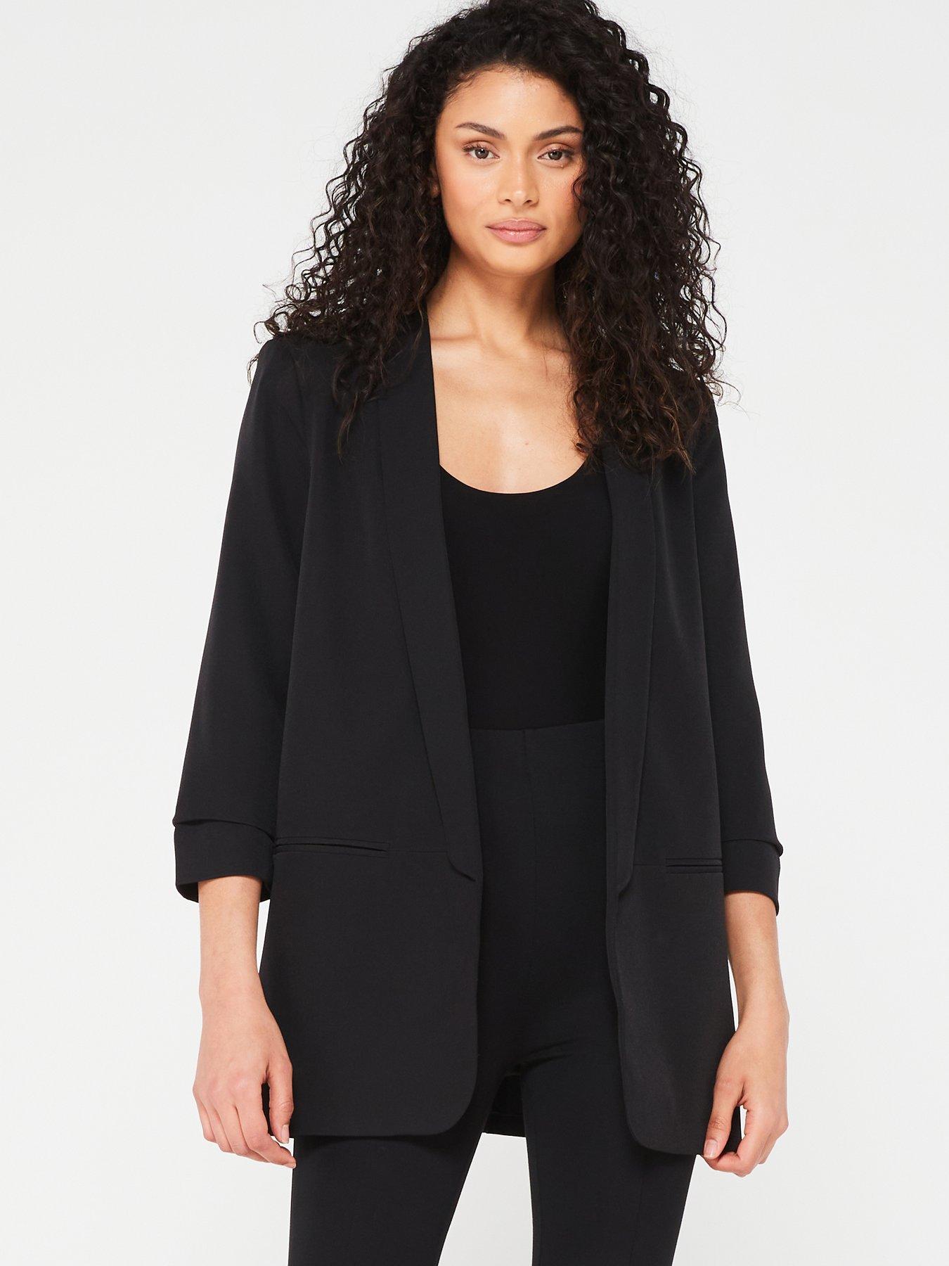 only-tall-elly-blazer-black