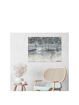 Product photograph of The Art Group Frosted Trees Canvas from very.co.uk
