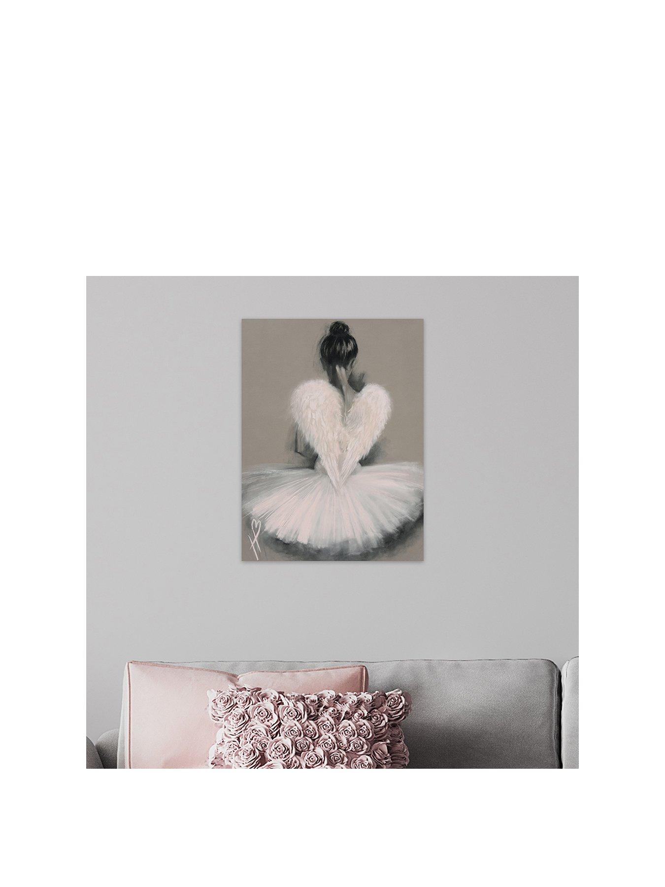 Product photograph of The Art Group Angel Wings Canvas from very.co.uk