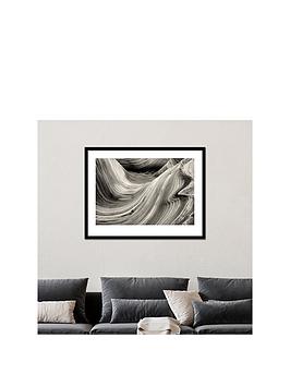 Product photograph of The Art Group Sandstone Wave Framed Print from very.co.uk