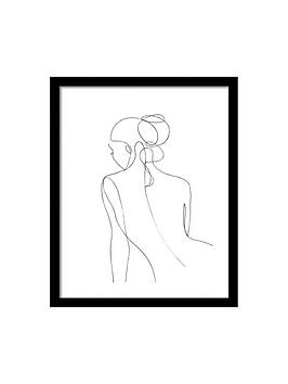 Product photograph of The Art Group Figure I Framed Art Print By Louise Nisbet from very.co.uk