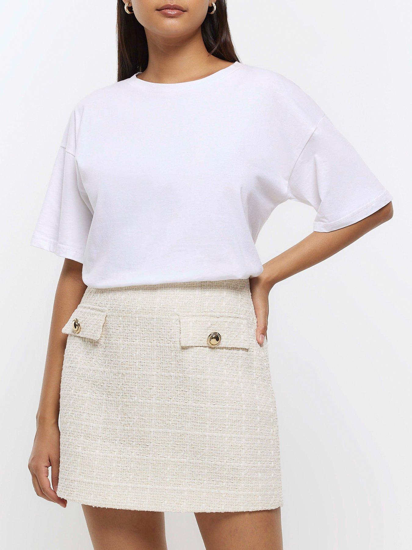 River Island Boucle Mini Skirt Very