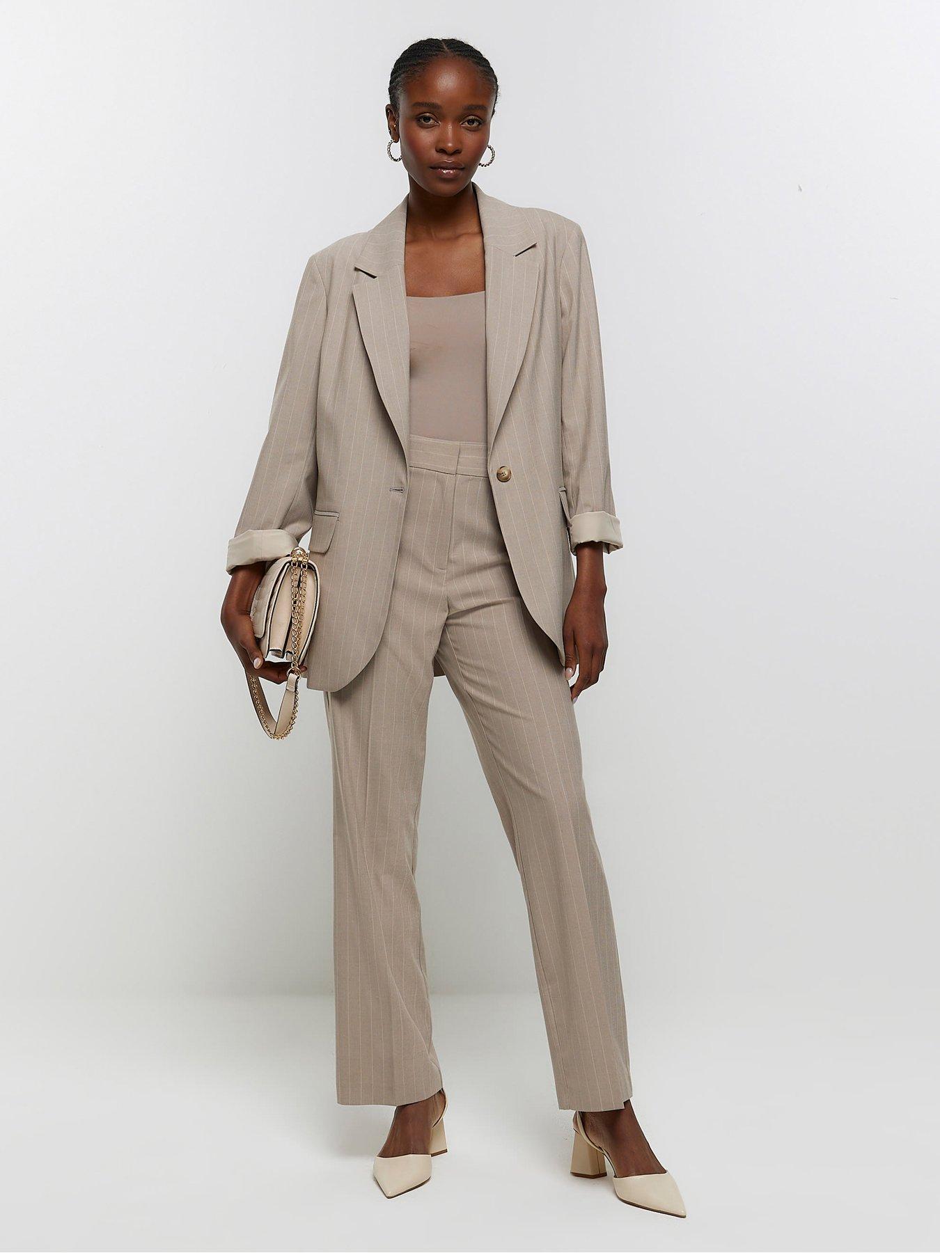 River island hot sale beige blazer