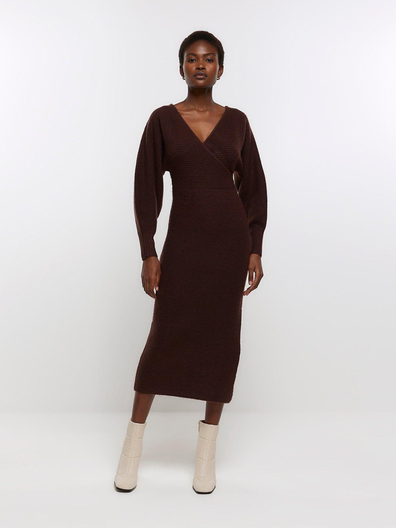 Midi jumper hot sale dress