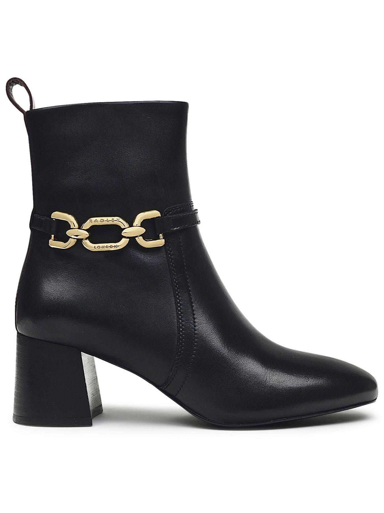 Radley Chunky Chain Ankle Boot Black very