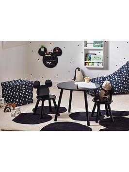 Product photograph of Mickey Mouse Toddler Table And 2 Chair Set - Black from very.co.uk