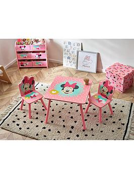 Product photograph of Minnie Mouse Table And 2 Chair Set from very.co.uk