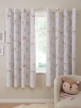 Product photograph of Very Home Childrens Autumn Woodland Blackout Curtains - 66x72 from very.co.uk