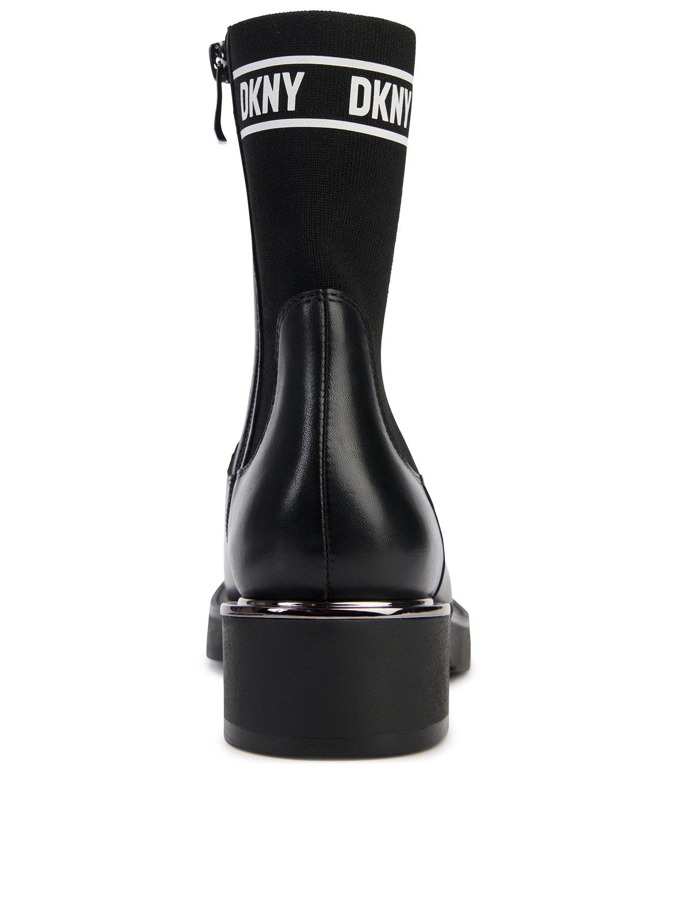 Dkny boots hot sale black