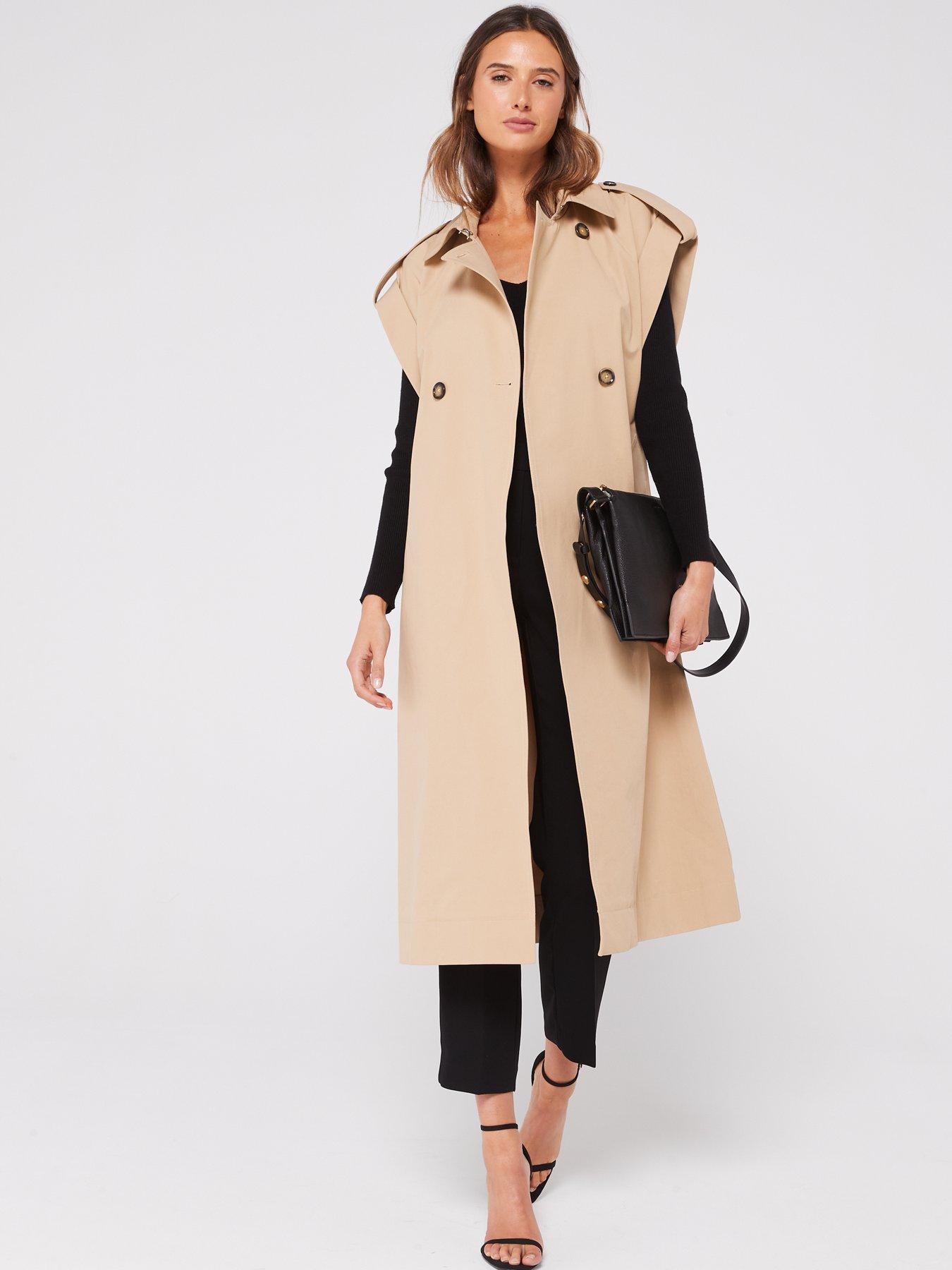 Mango sleeveless outlet coat