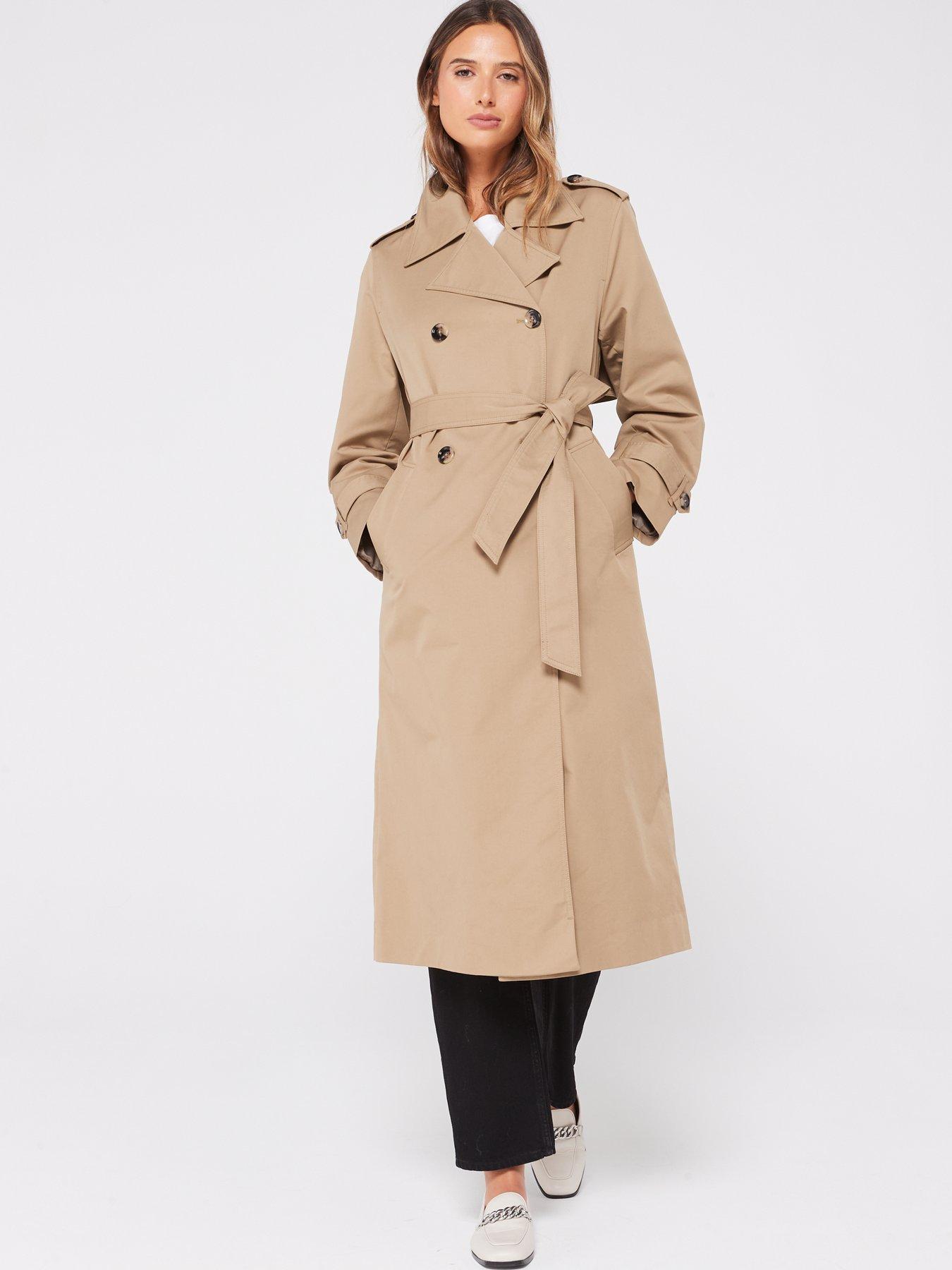 Mango Double-Button Trench Coat | very.co.uk