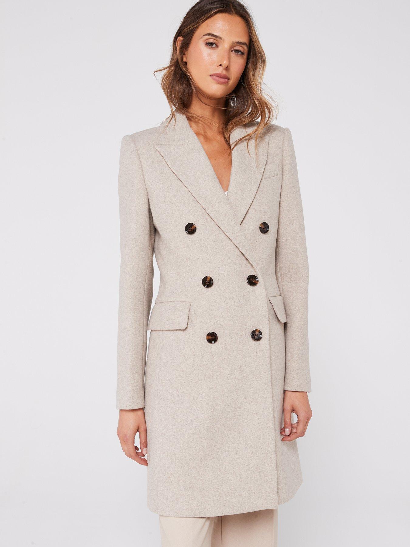 Mango double cheap breasted coat