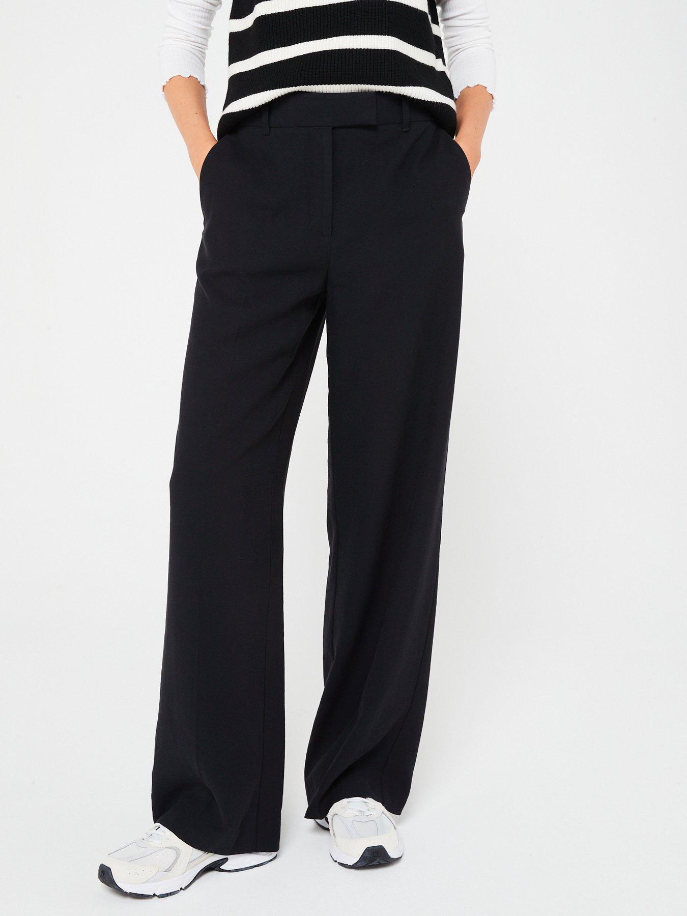 Low waist store wide leg trousers