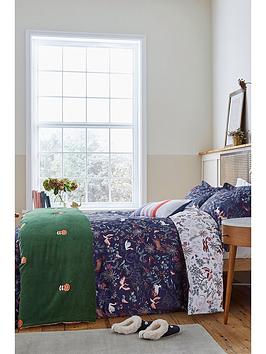 Product photograph of Joules Woodlands 100 Cotton Percale Duvet Cover Set from very.co.uk