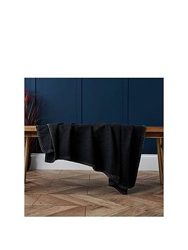Product photograph of Very Home Blanket Felt Stitch Throw from very.co.uk