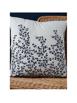 Product photograph of Very Home Cotton Embroidered Cushion from very.co.uk