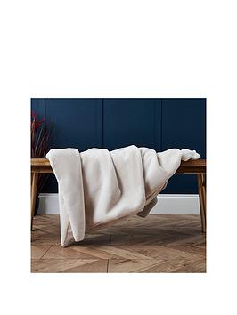 Product photograph of Very Home Faux Fur Throw from very.co.uk