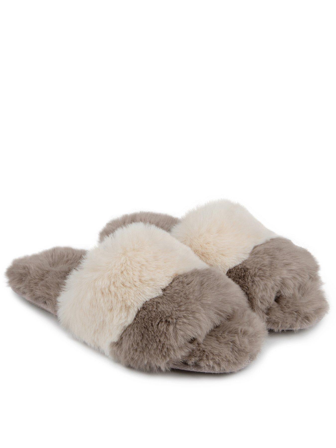 Fur on sale slider slippers