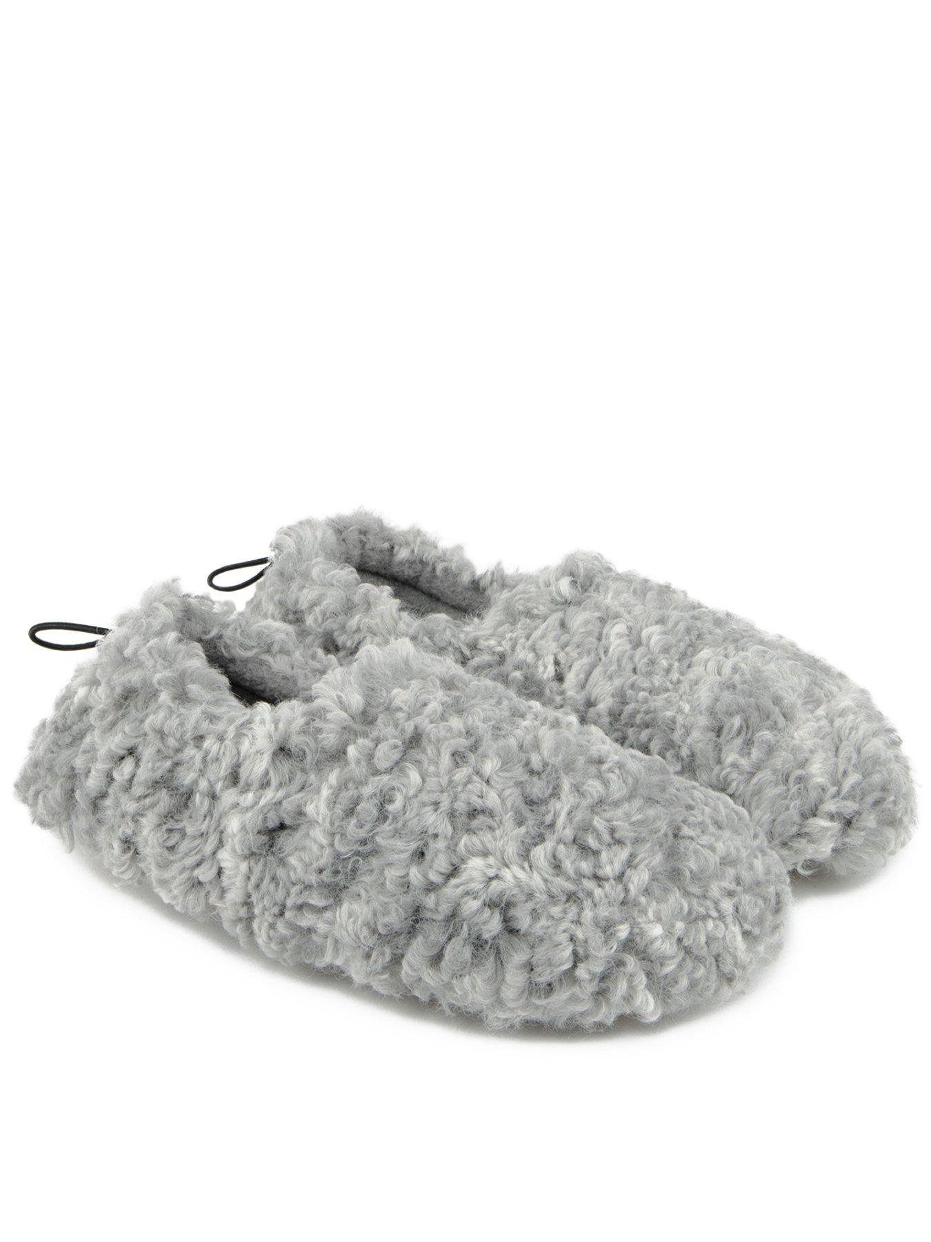 Totes grey slippers sale