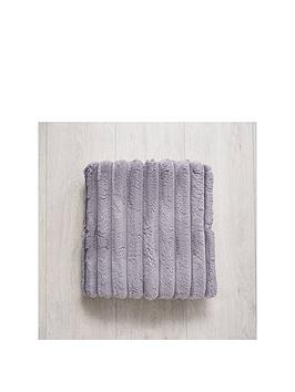 Product photograph of Very Home Chunky Ribbed Throw from very.co.uk