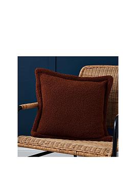 Product photograph of Very Home Flange Boucle Cushions from very.co.uk