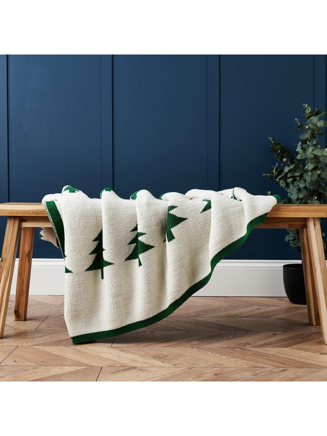 Christmas tree throw blanket hotsell