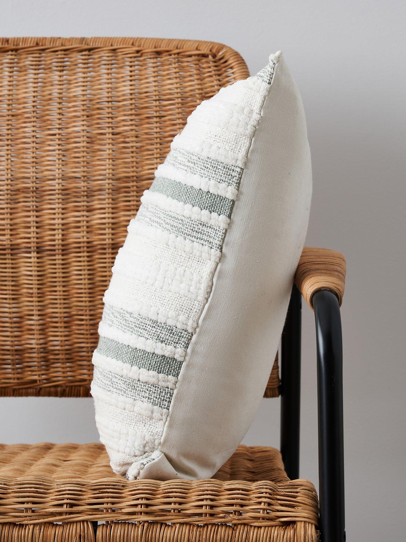 Very Home Handwoven Cushion very.co.uk
