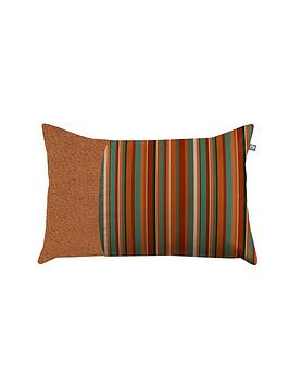 Product photograph of Rucomfy Snug Cut Off Stripe Cushion from very.co.uk