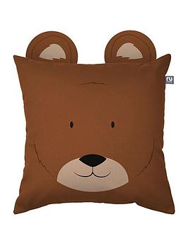 Product photograph of Rucomfy Bear Cushion from very.co.uk