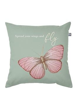 Product photograph of Rucomfy Butterfly Cushion - Multi from very.co.uk