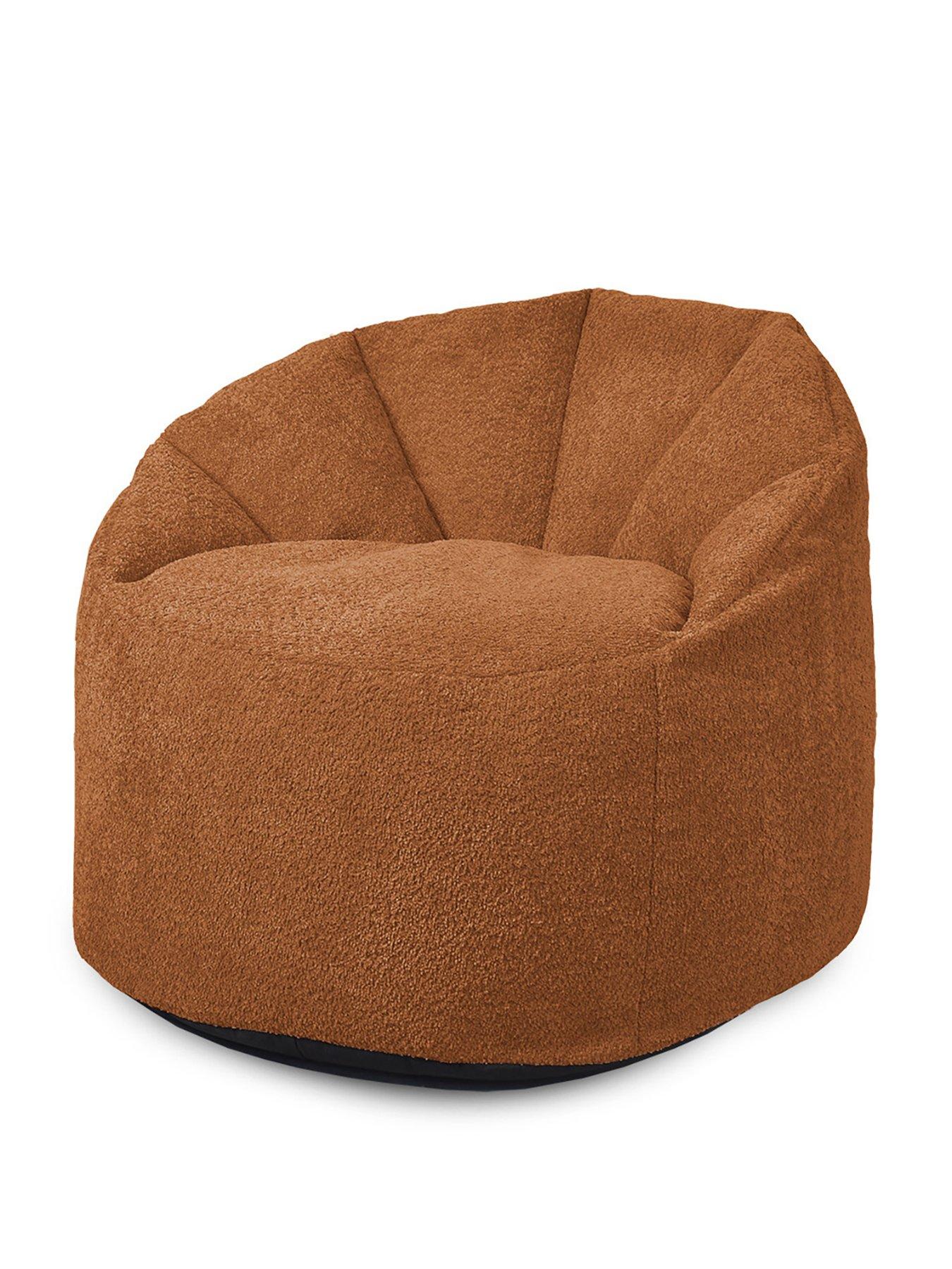 Image 2 of 4 of rucomfy Snug Boucle Cinema Chair - Rust