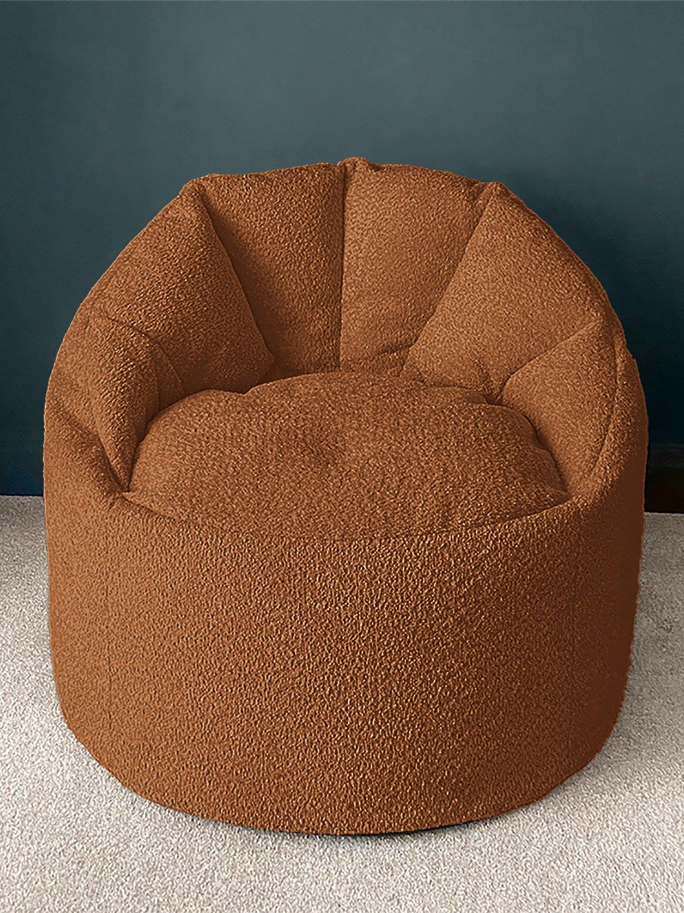 Image 3 of 4 of rucomfy Snug Boucle Cinema Chair - Rust
