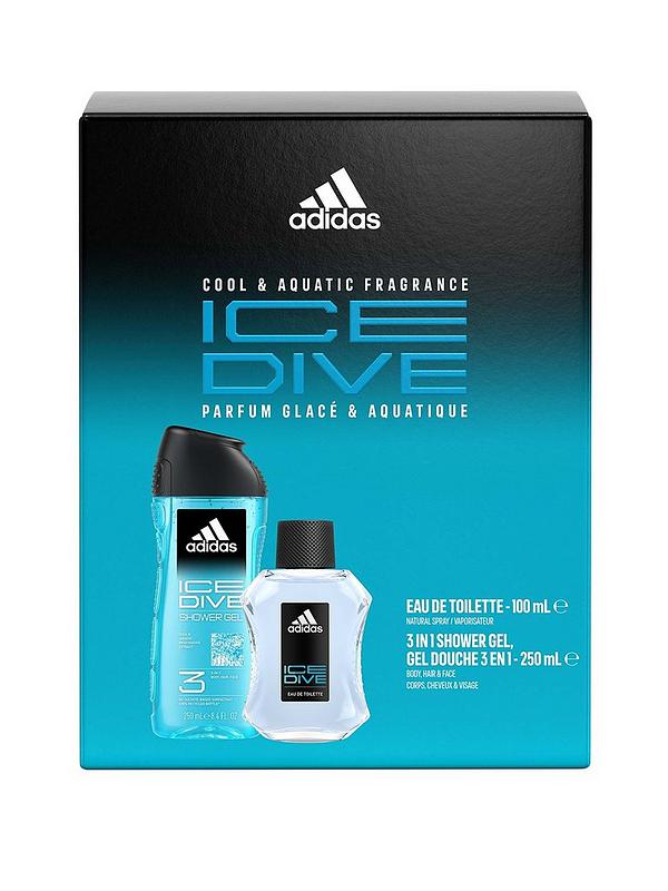 Image 1 of 3 of adidas Ice Dive 100ml Eau de Toilette &amp; 250ml Shower Gel Giftset