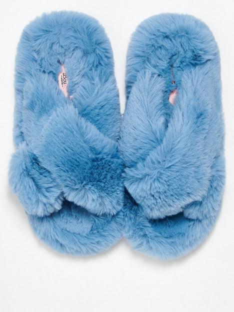 boux-avenue-blue-ridge-sole-cross-band-slipper