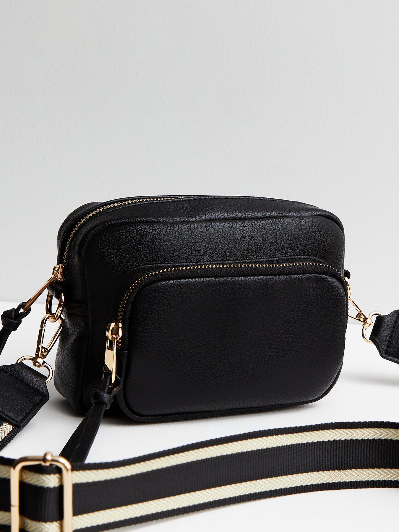 New Look Black Pocket Front Cross Body Camera Bag | very.co.uk