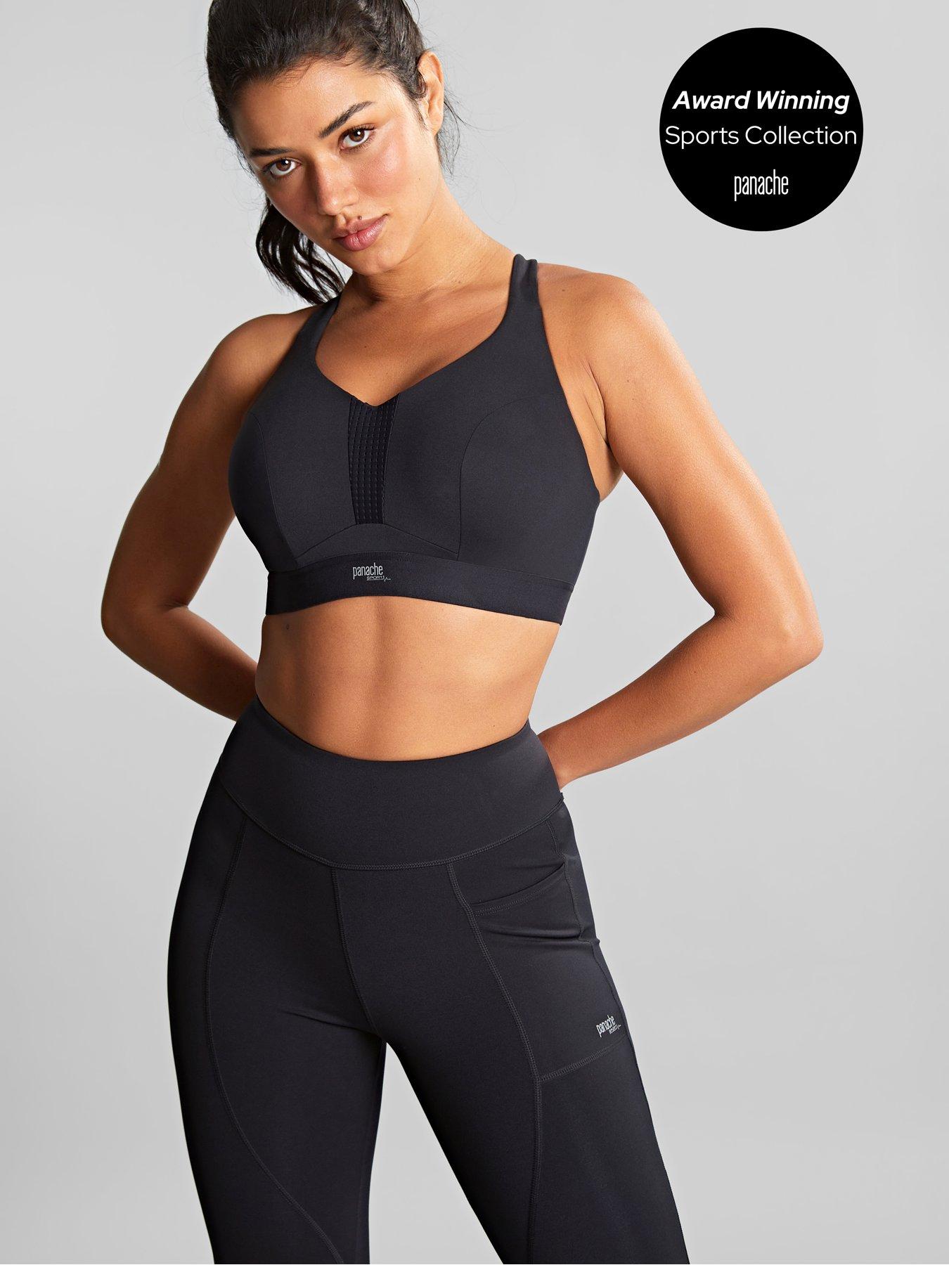 Image 4 of 6 of Panache Sport Panache 'Endurance' Wired Non Padded Sport Bra - Black
