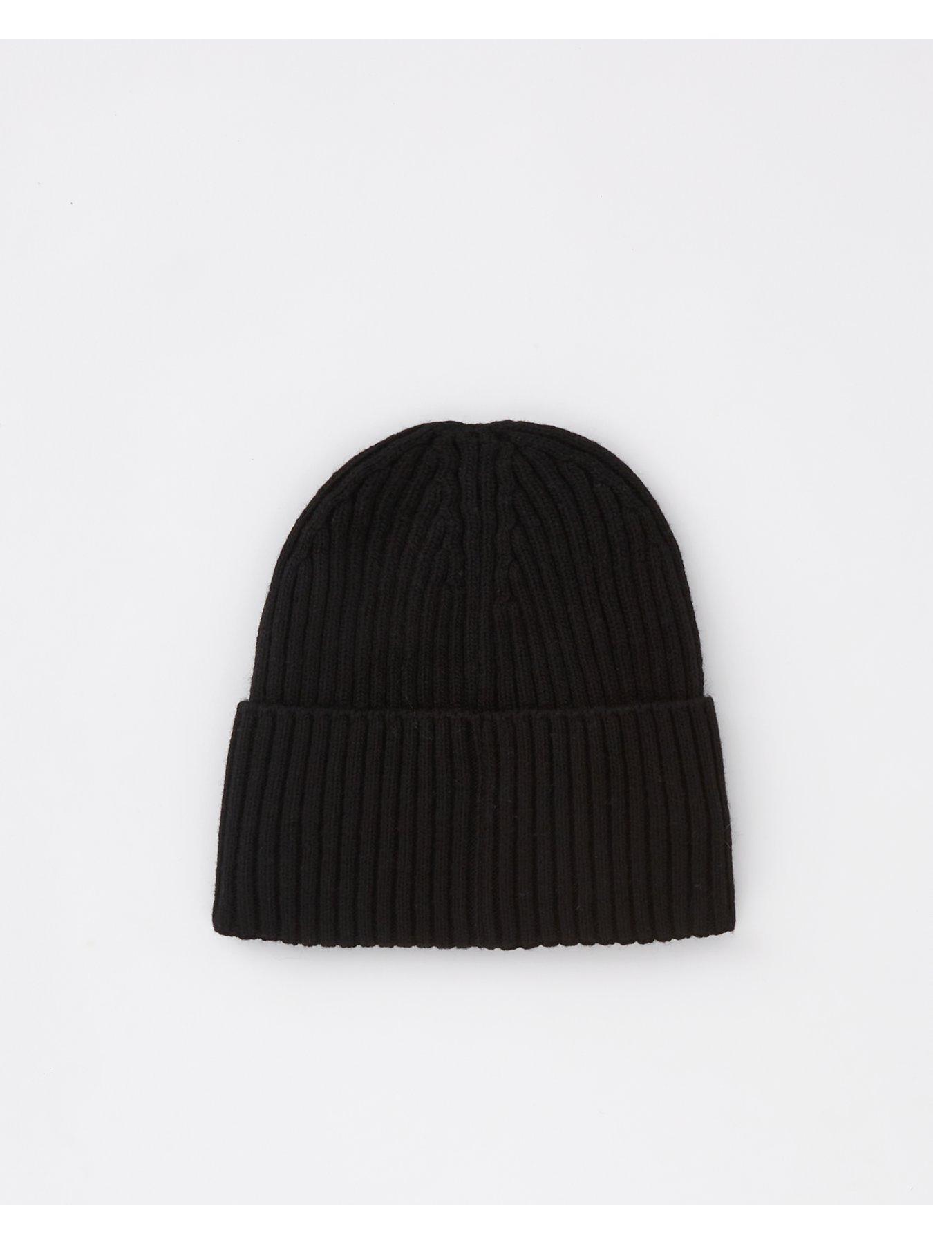 Calvin Klein Logo Beanie Hat - Black | Very.co.uk