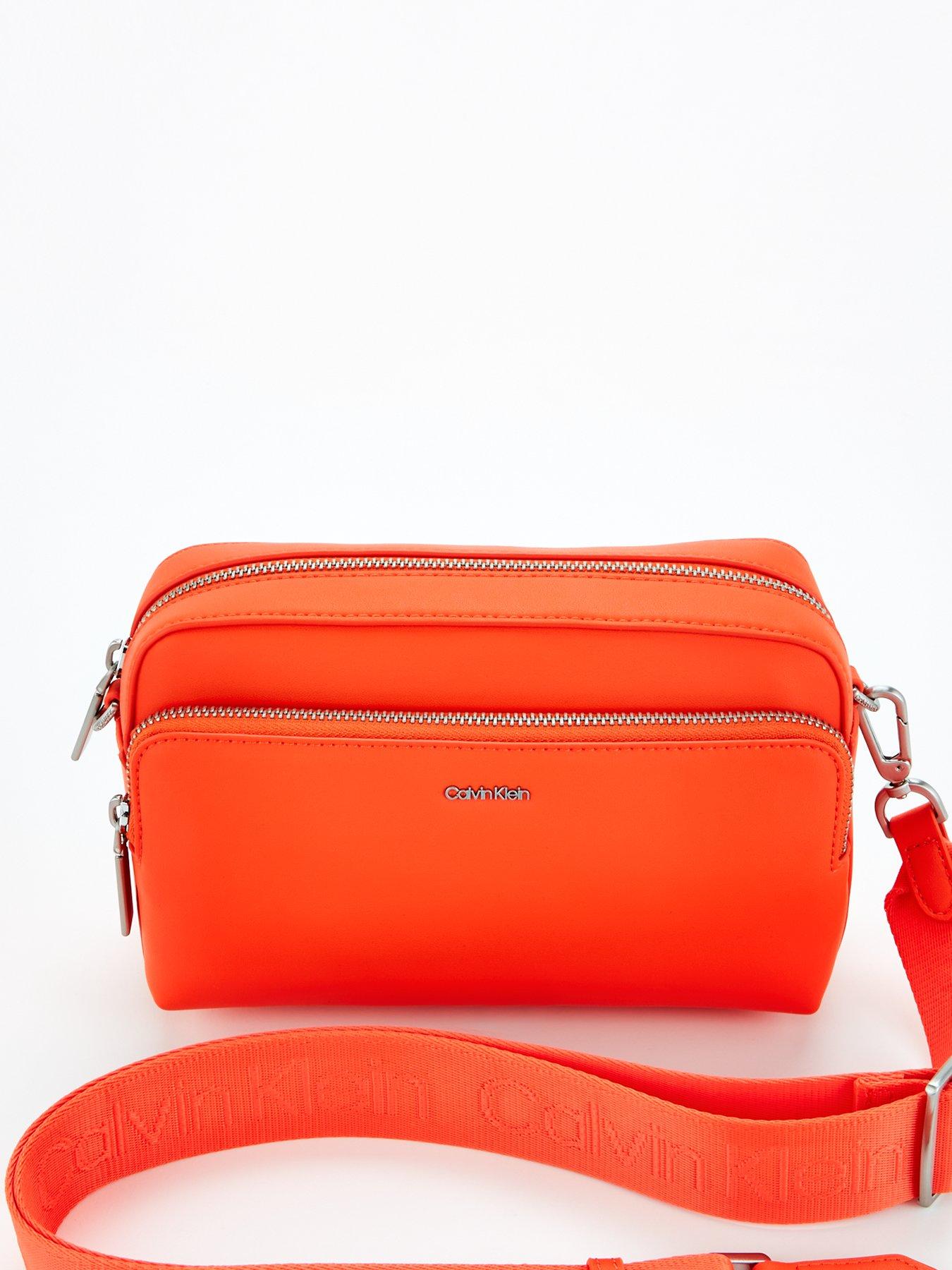 Calvin Klein Camera Cross Body Bag Orange very