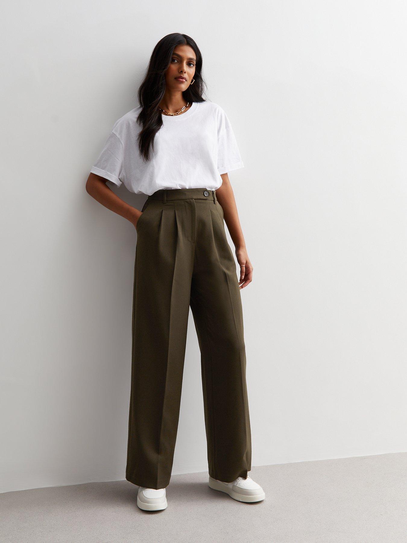 70s Grey High Waisted Wide Leg Pants - Medium, 28 – Flying Apple