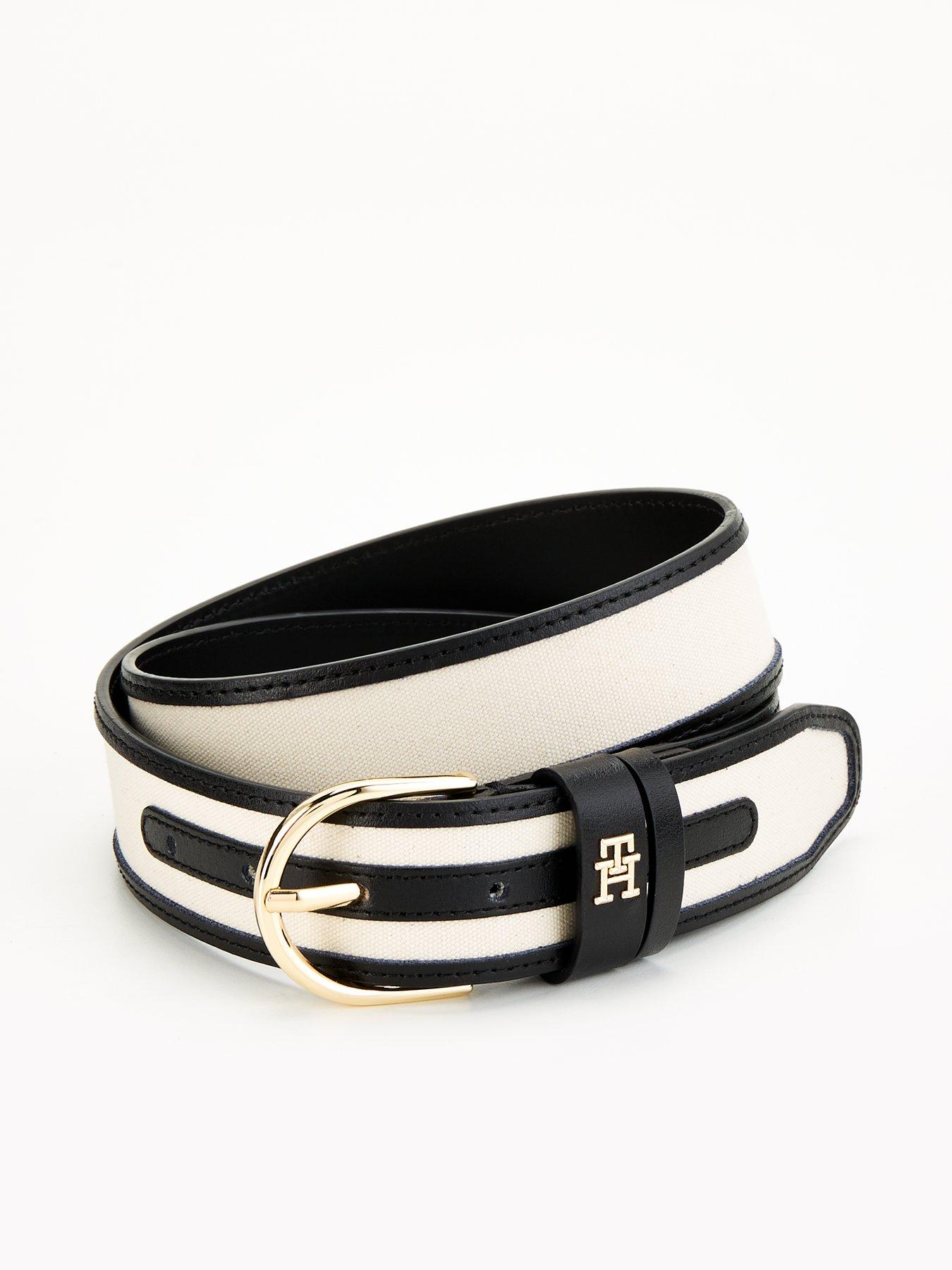 Tommy hilfiger canvas clearance belt