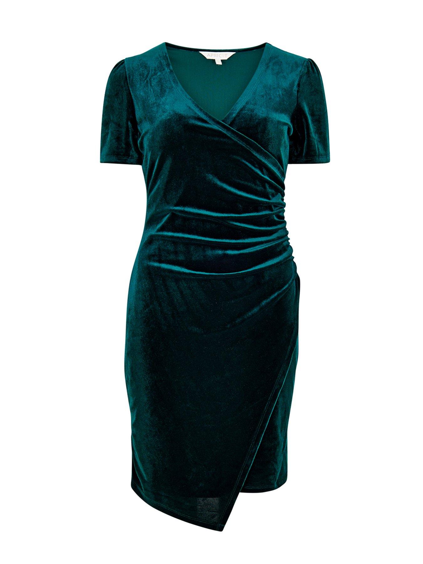 Apricot velvet dress hotsell