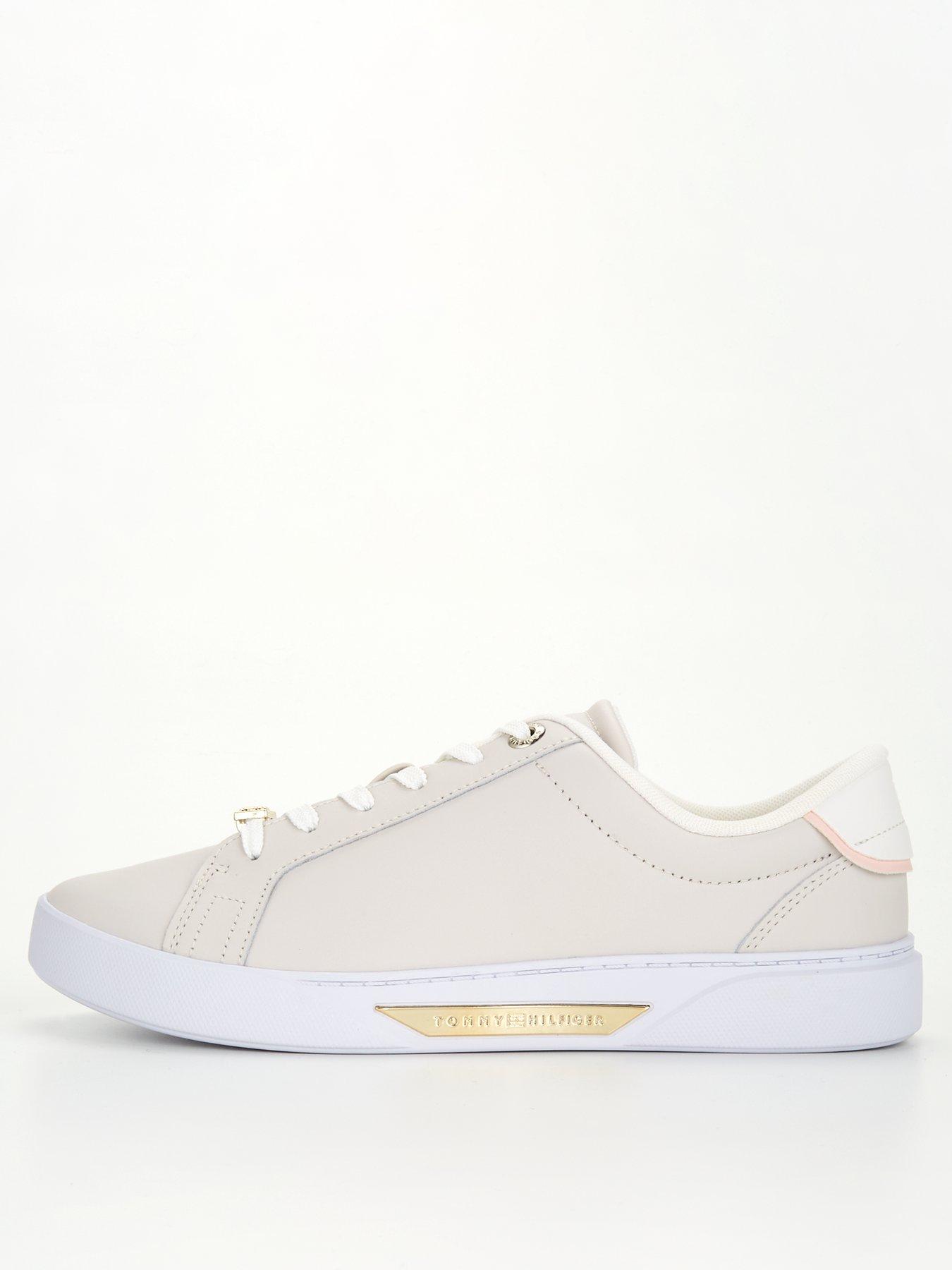 Tommy Hilfiger Signature Cupsole Sneakers White - Women's Trainers