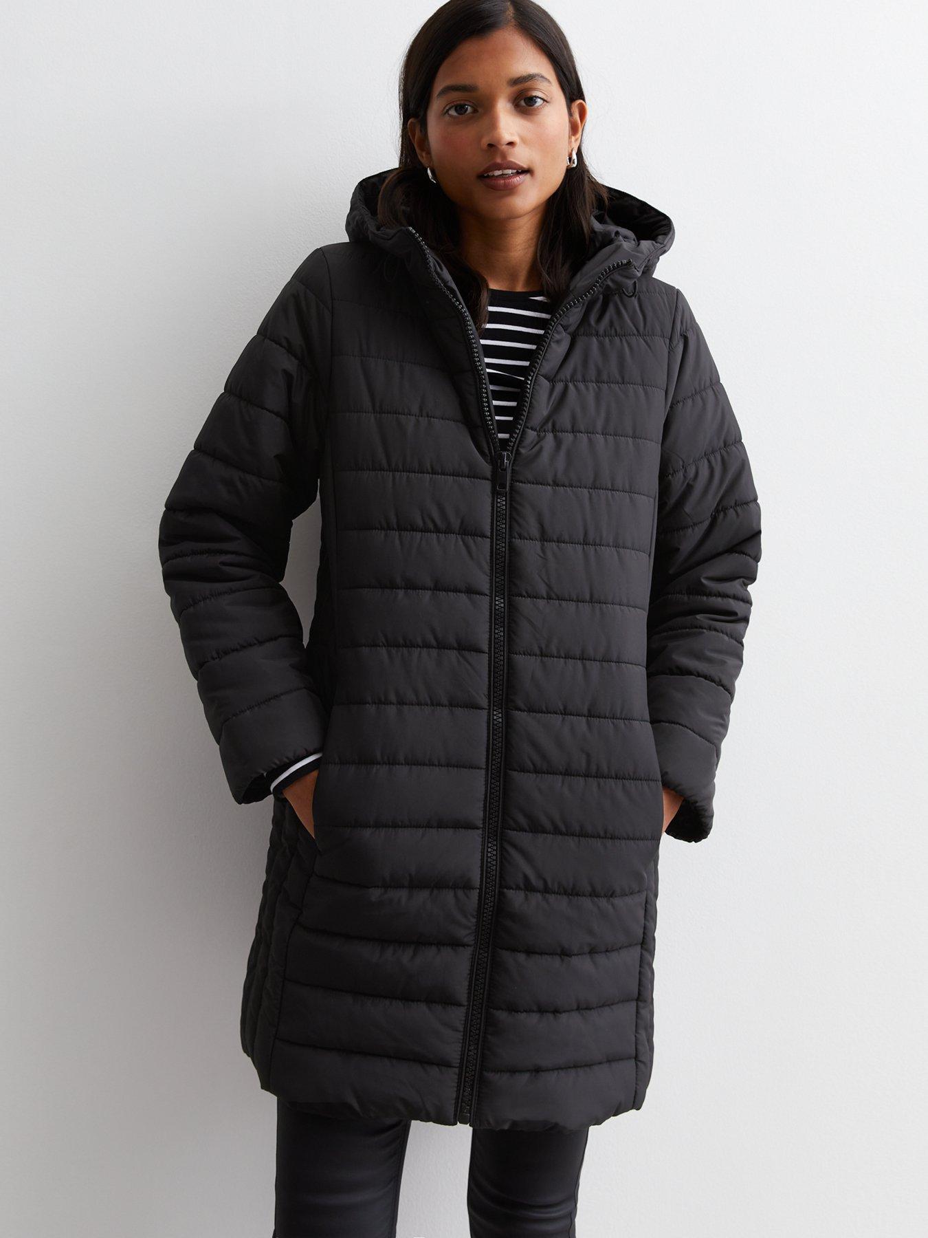 Michelle Keegan Longline Padded Coat (Grey) - Sizes 6, 10, 12 (see  description)