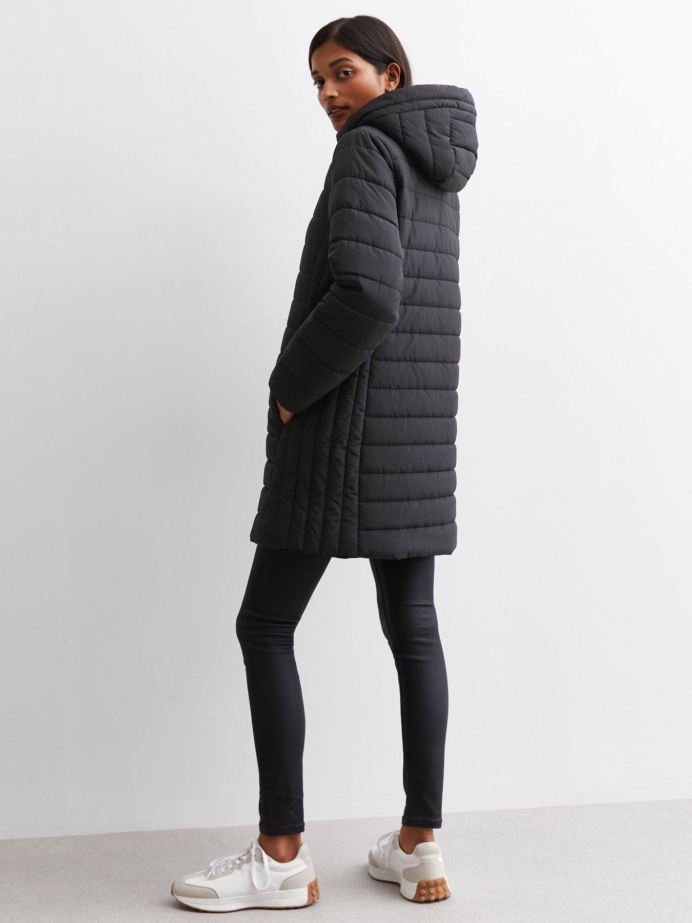 Hooded Lightweight Longline Puffer Jacket