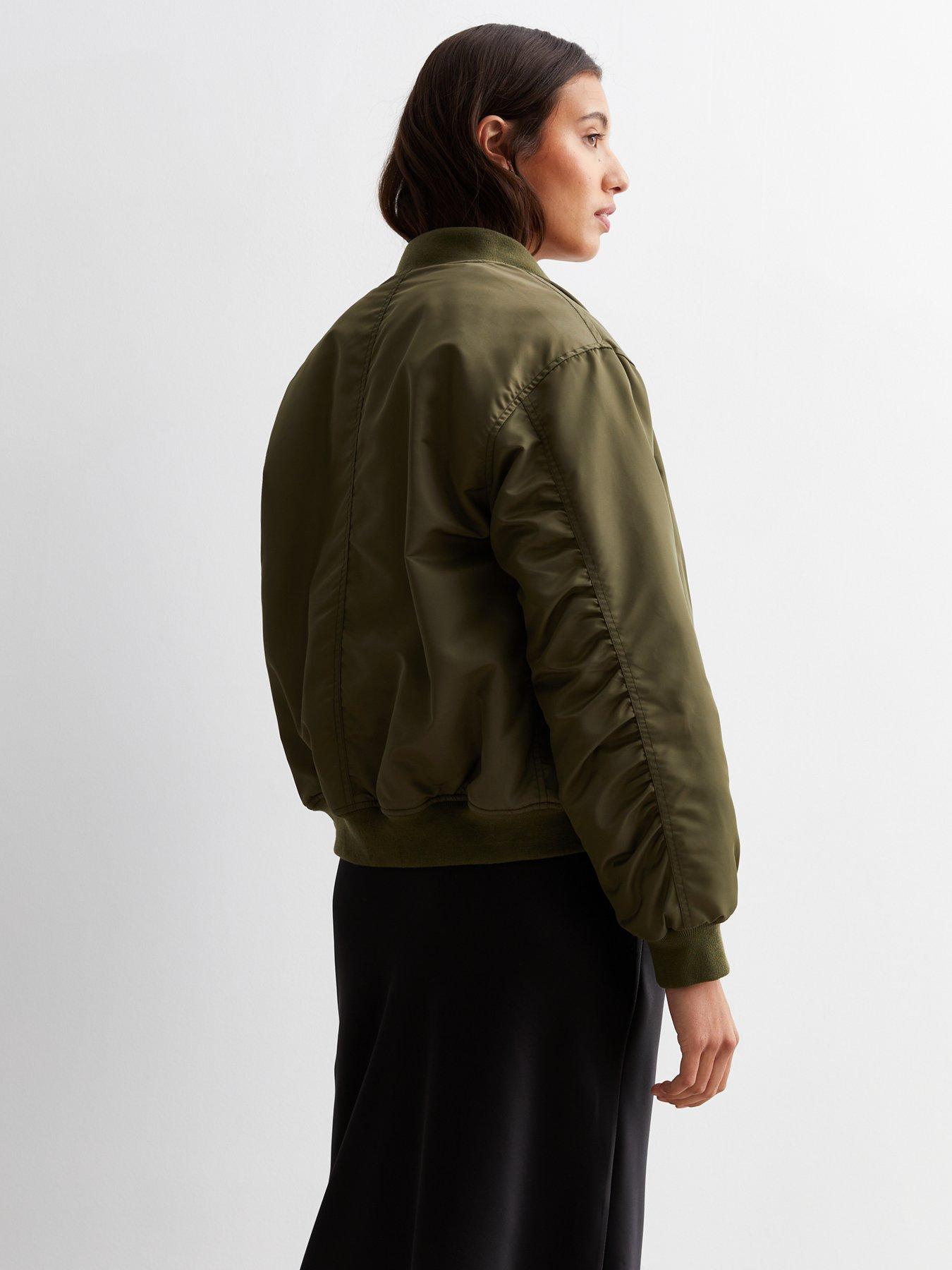 New look shop khaki bomber jacket