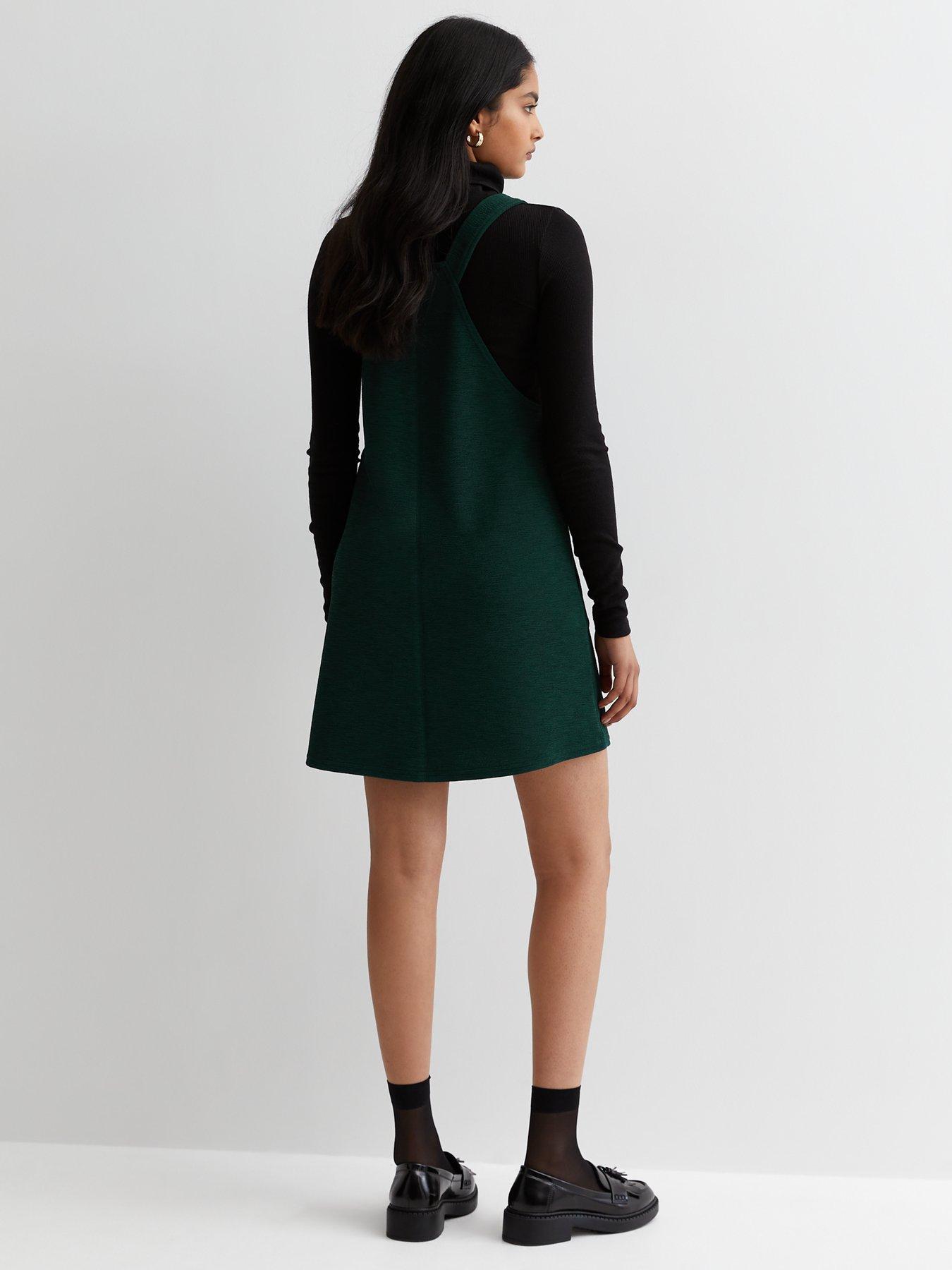 New look green pinafore sale